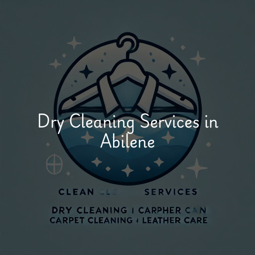 Find dry cleaning services in Abilene