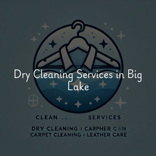 Find dry cleaning services in Big Lake