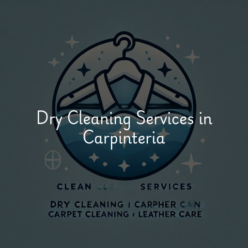 Find dry cleaning services in Carpinteria