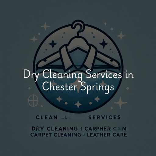 Find dry cleaning services in Chester Springs