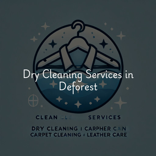 Find dry cleaning services in Deforest