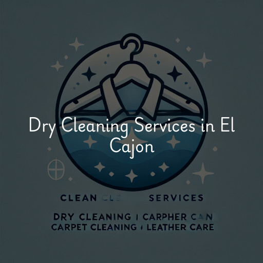 Find dry cleaning services in El Cajon