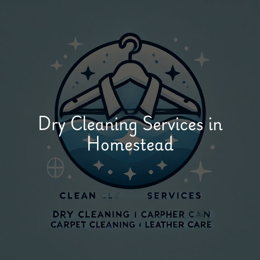 Find dry cleaning services in Homestead