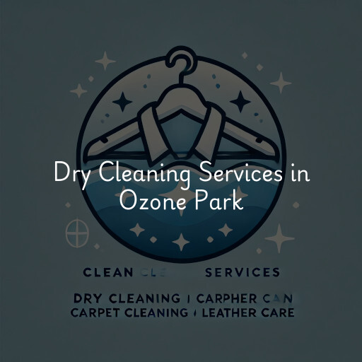 Find dry cleaning services in Ozone Park