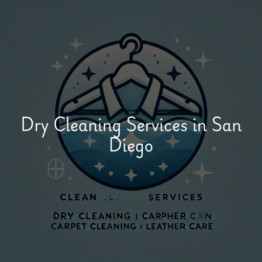 Find dry cleaning services in San Diego