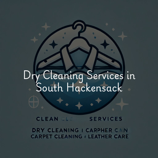 Find dry cleaning services in South Hackensack