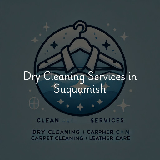 Find dry cleaning services in Suquamish