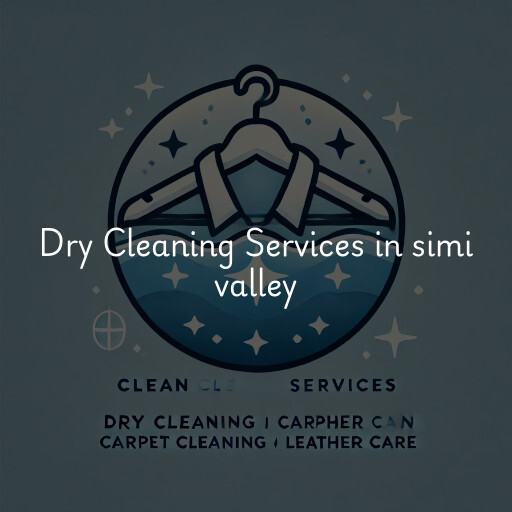 Find dry cleaning services in simi valley