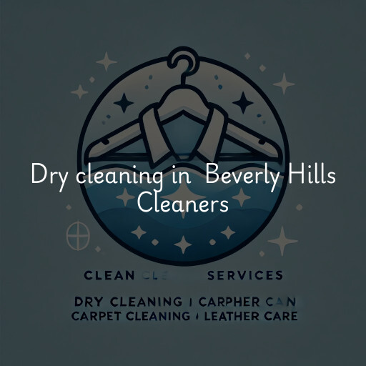 Dry Cleaning at  Beverly Hills Cleaners