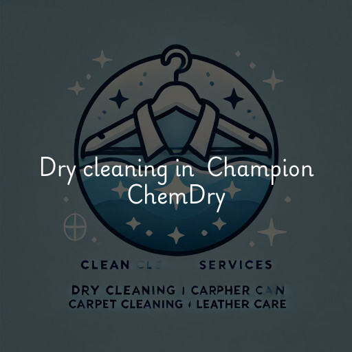 Dry Cleaning at  Champion ChemDry