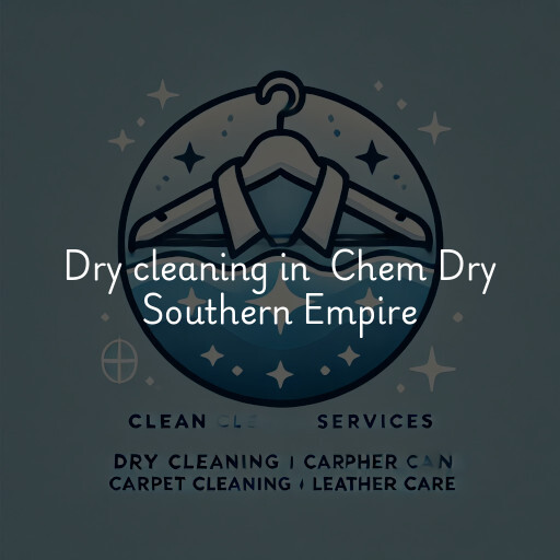 Dry Cleaning at  Chem Dry Southern Empire