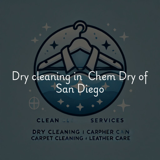 Dry Cleaning at  Chem Dry of San Diego