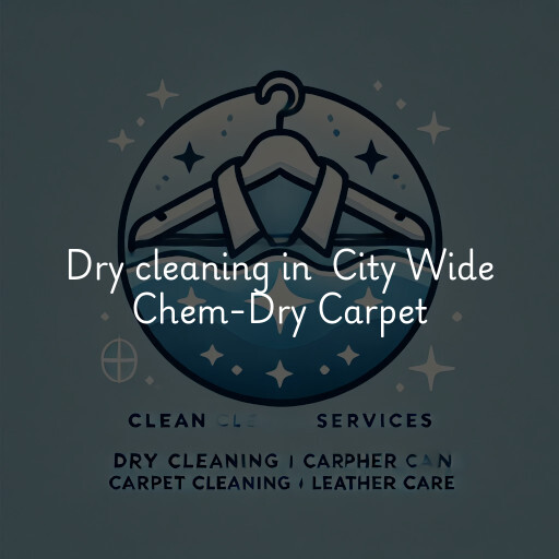 Dry Cleaning at  City Wide Chem-Dry Carpet