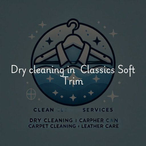 Dry Cleaning at  Classics Soft Trim