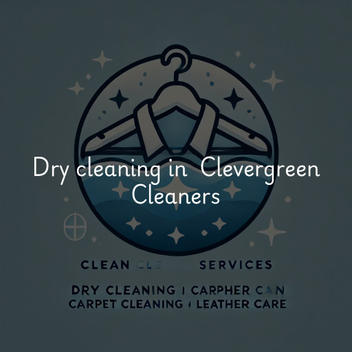 Dry Cleaning at  Clevergreen Cleaners