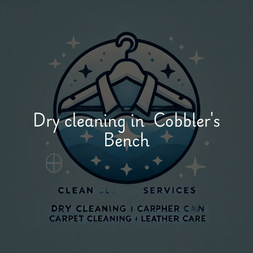 Dry Cleaning at  Cobbler's Bench