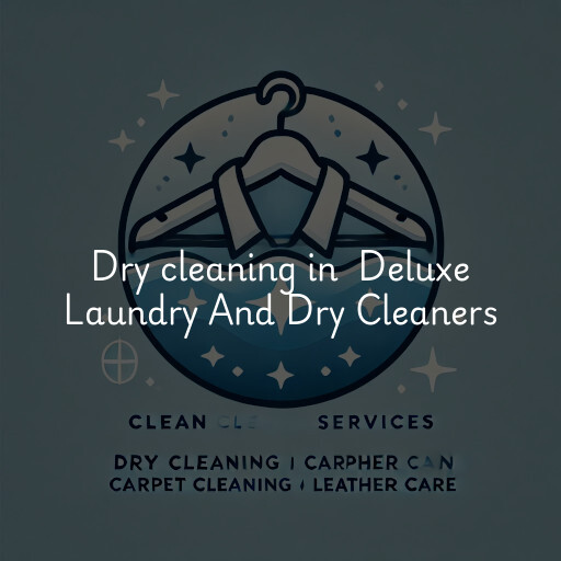 Dry Cleaning at  Deluxe Laundry And Dry Cleaners