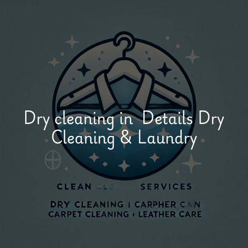 Dry Cleaning at  Details Dry Cleaning & Laundry