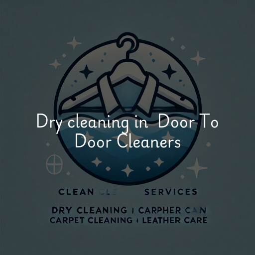 Dry Cleaning at  Door To Door Cleaners