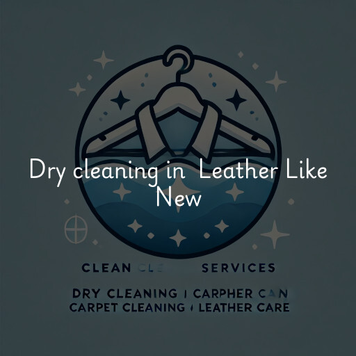 Dry Cleaning at  Leather Like New