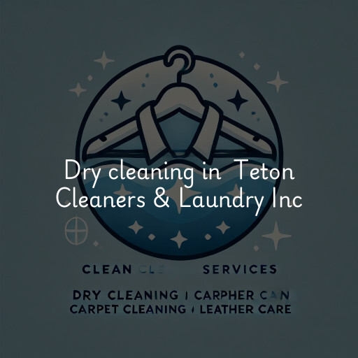 Dry Cleaning at  Teton Cleaners & Laundry Inc