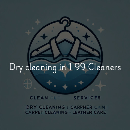 Dry cleaning services 1 99 Cleaners