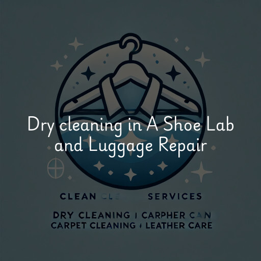 Dry cleaning services A Shoe Lab and Luggage Repair