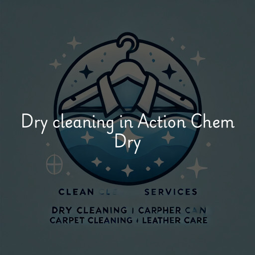 Dry cleaning services Action Chem Dry