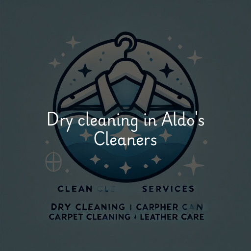 Dry cleaning services Aldo's Cleaners