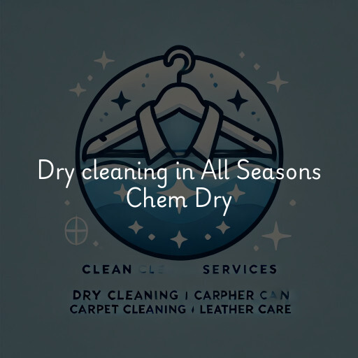 Dry cleaning services All Seasons Chem Dry