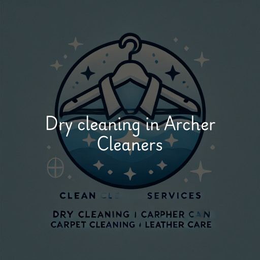 Dry cleaning services Archer Cleaners