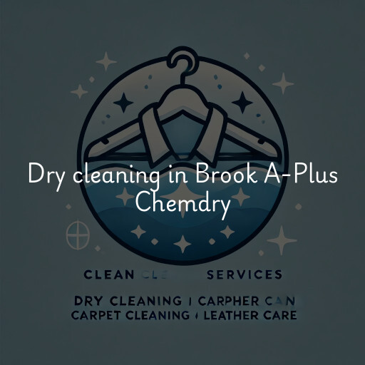 Dry cleaning services Brook A-Plus Chemdry