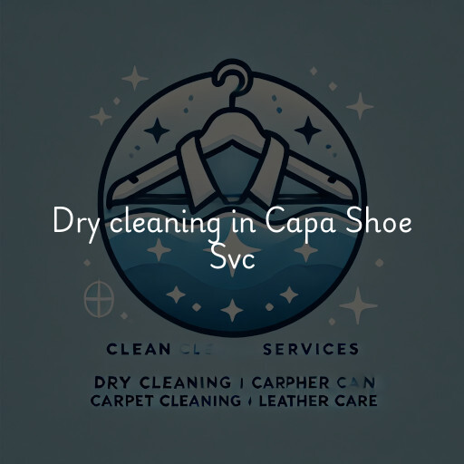 Dry cleaning services Capa Shoe Svc