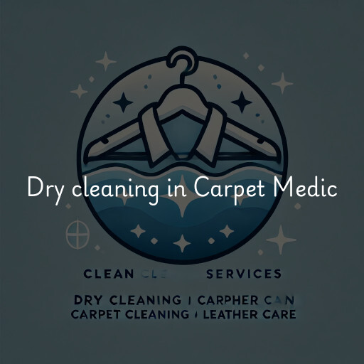 Dry cleaning services Carpet Medic