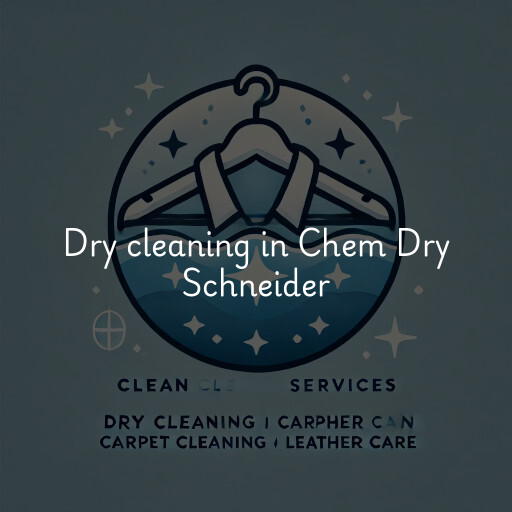 Dry cleaning services Chem Dry Schneider