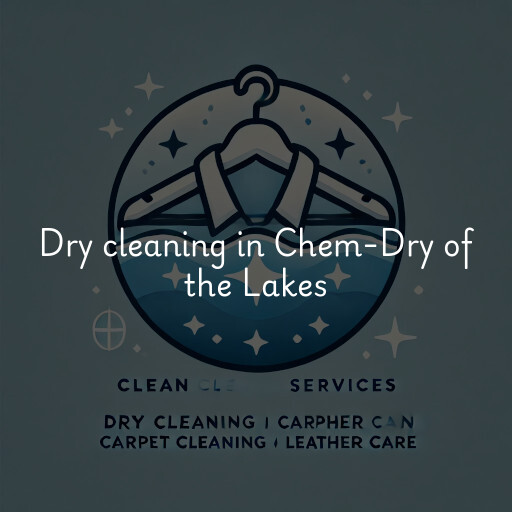 Dry cleaning services Chem-Dry of the Lakes