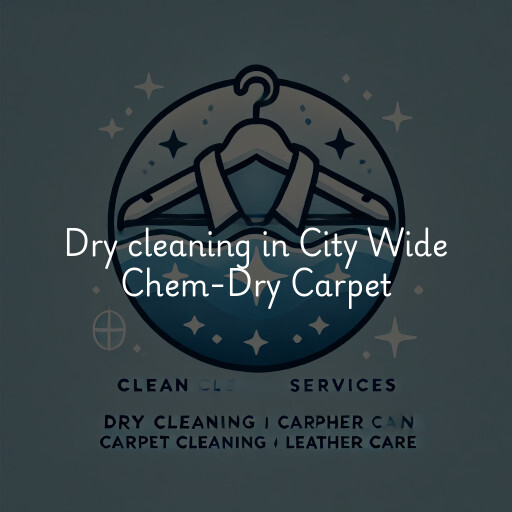 Dry cleaning services City Wide Chem-Dry Carpet