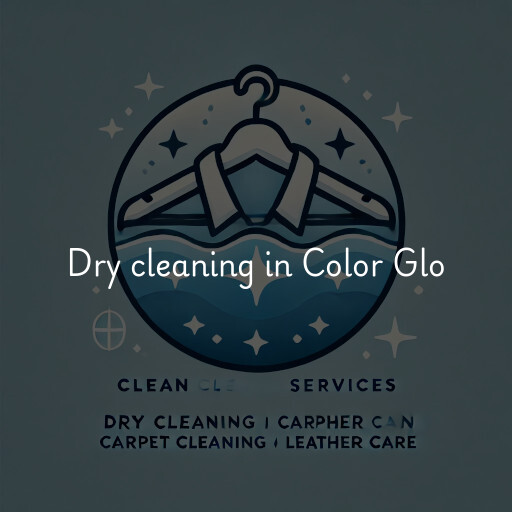 Dry cleaning services Color Glo