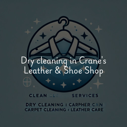 Dry cleaning services Crane's Leather & Shoe Shop