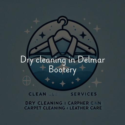 Dry cleaning services Delmar Bootery