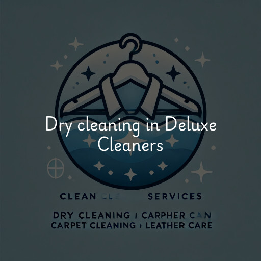 Dry cleaning services Deluxe Cleaners