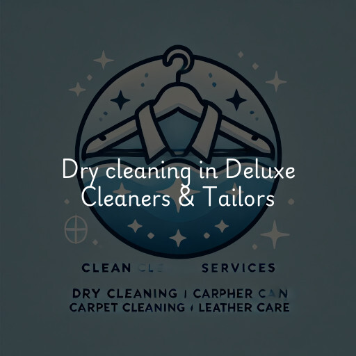 Dry cleaning services Deluxe Cleaners & Tailors