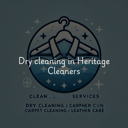 Dry cleaning services Heritage Cleaners