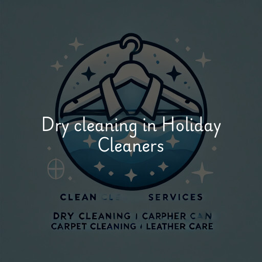 Dry cleaning services Holiday Cleaners