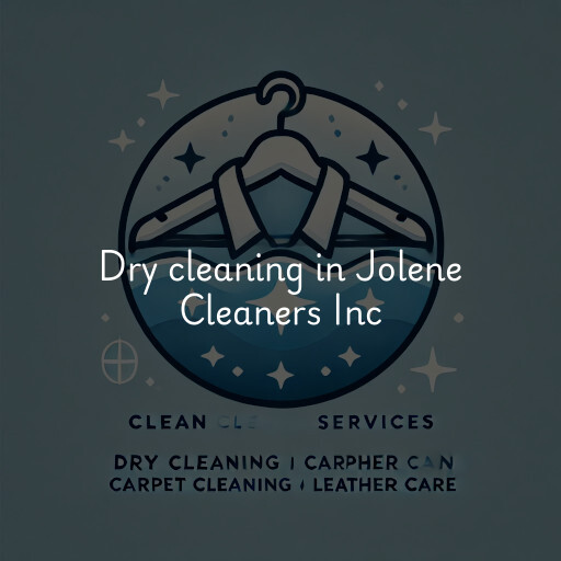 Dry cleaning services Jolene Cleaners Inc