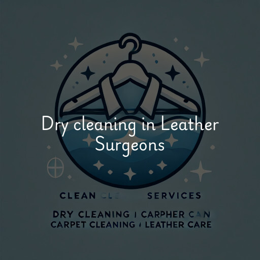 Dry cleaning services Leather Surgeons