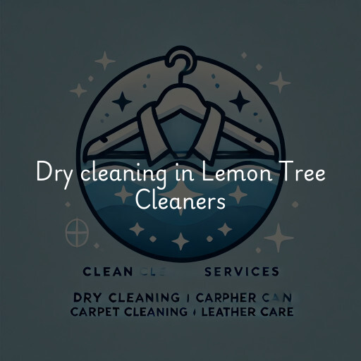 Dry cleaning services Lemon Tree Cleaners