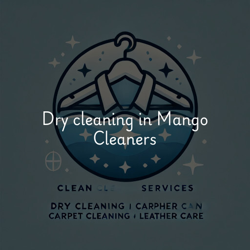 Dry cleaning services Mango Cleaners