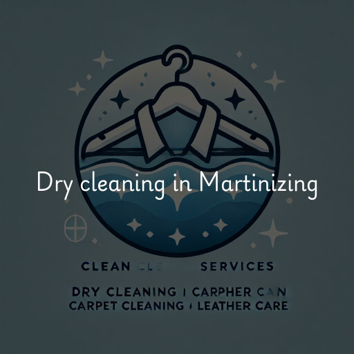 Dry cleaning services Martinizing