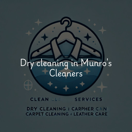 Dry cleaning services Munro's Cleaners